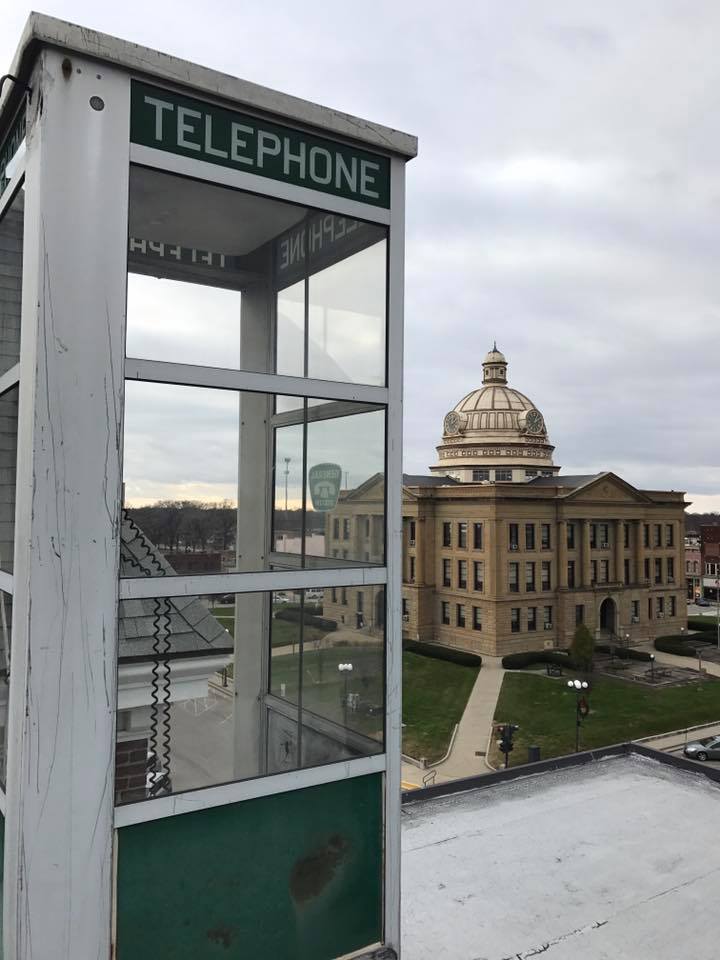 Phone Booth on Lincoln City Hall