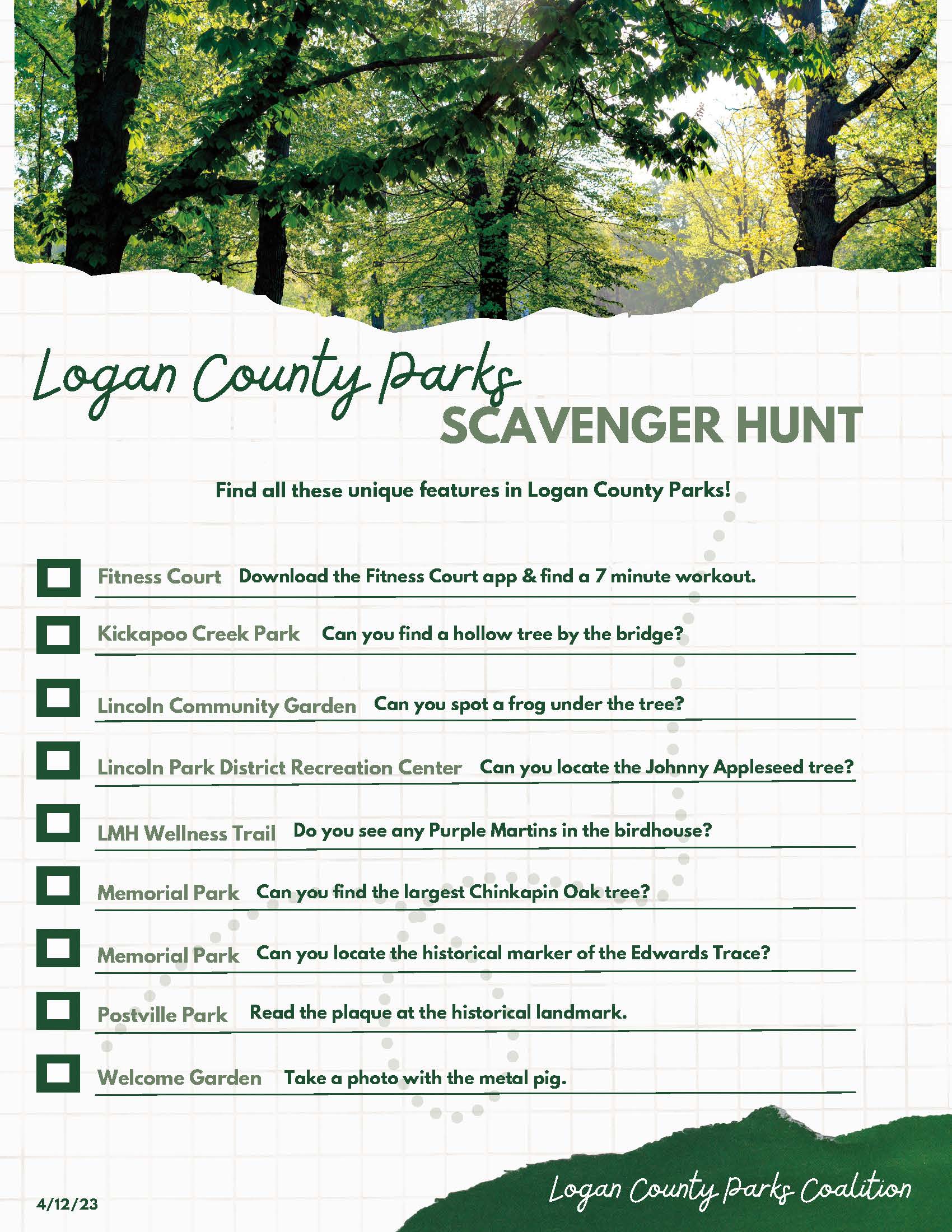 LoCo Park Scavenger Hunt 04 23 Page 1